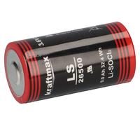 40x pile Kraftmax Lithium 3,6V LS26500 C cellule 26500