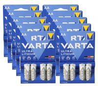 40x Varta Ultra Lithium AA Piles Mignon 10x Blister de 4 6106