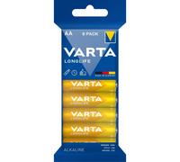Varta VARTA Batterie LONGLIFE AA, 8 pièces en blister Quantité:1