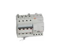 411211 Legrand Disjoncteur différentiel tétrapolaire 63A 300mA type AC - DX³6000 10kA 4P