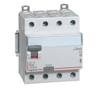 411676 Legrand - Interrupteur différentiel tétrapolaire 63A type A 30mA - 4 modules - Bornes alignées