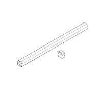 412 - carter de protection tige (v.2000) pour moteur de portail battant 412 - FAAC 7272795