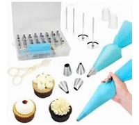 41Pcs Douille Poche à Douille Pâtisserie Kit Décoration de Gâteaux Crème DIY Réutilisable(32 Douilles Inox/2 Poches àDouille Silicon 16.99 G