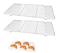 41x20 cm 2 Pièces Grand Grille de Refroidissement Patisserie Rectangulaire
