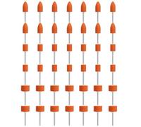 42 Meules à Rectifier en Oxyde d’Aluminium, Pointes à Meuler en Corindon | Mèches à meuler avec Tige de 1/8 Pouce, 3 Formes de Têtes Abrasives pour Dremel, Meulage, Polissage et Ébavurage