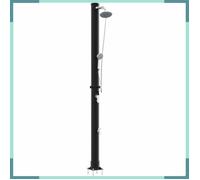 42003414 Douche solaire extérieure Noir 217 cm PVC et Aluminium