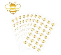 420pcs Autocollants d'Enveloppe d'Abeille, Autocollants d'Abeille Dorés Scellant d'Enveloppe d'Abeille Autocollants d'Abeille en Aluminium Fournitures d'Emballage pour Invitations