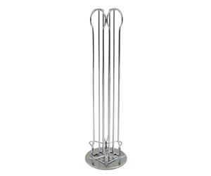 42164 Fackelmann Porte capsule Nespresso, porte dosette Nespresso, distributeur de capsule à café Nespresso, Acier chromé, 37,5 x 11,3 cm