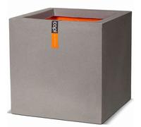 424338 Capi Jardinière 'Urban Smooth' Carré 30x30x30 cm Gris KGR902