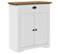 427751& Armoire de lavabo de salle de bain - Haut de gamme - BODO blanc marron 70x35x80cm