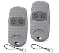 433,92 MHz Télécommande Compatible avec Came Top 432NA 432EV 432EE | Universelle 2 Canaux Contrôle à Distance Sécurisé pour Garage Lot de 2 Gris