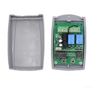 433.92Mhz 2-Channel Secure Télécommande Commutateur Récepteur Moteur 12-24V pour Moteur, Lumière, Porte de Portail, Contrôleur sans Fil DIY