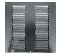 436 Grille à persiennes embouties 500x500 mm aluminium anodisé