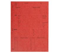 Exacompta Dossiers de procédure – carte lustrée 25x32 cm – Paquet de 25 – Rouge
