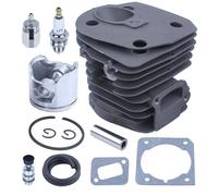 44mm Cylindre Piston Kit pour Husqvarna 350 351 353 346 Jonsered CS 2150 2149 2152 2153 Pièces plaquées Nikasil