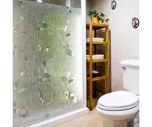 45*100CM Fenster Glas Film Sticker Stained Anti UV Selbstklebender Rainbow Sticker