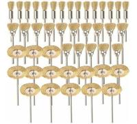 45 brosses laiton pour Dremel/Proxxon tige 3 17 mm polissage acier