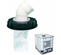 45°Filtre Cuve 1000L, avec Filtre en Nylon Lavable, pour Raccord Cuve 1000 litres, Filtre À Couvercle IBC Accessoires de Réservoir