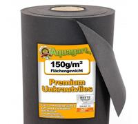 45m² de non-tissé de jardin Non-tissé contre les mauvaises herbes Film de paillage 150g/m² Largeur 1,5m