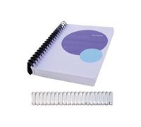 - 45 mm - 30 cm - 21 anneaux - A4 (210 x 297 mm) - 410 feuilles - blanc - 50 unités peigne de reliure en plastique - pour Fellowes Galaxy 500, Orion
