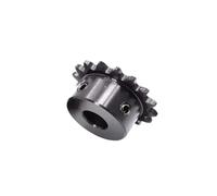 45 Pignon à rouleau en acier 04C | 10T-23T, alésage 5-16 mm, for fraisage et perçage : chaîne 04C, acier 45, pas 6,35 mm(17 Teeth,8mm)