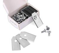 45 x Lames de Couteau en Titane pour Toutes Les Tondeuses Robotiques Husqvarn/Automower/ Yardforce/Gardena(3g-0.75mm) Avec 45 Vis, Lames de Rechange pour Modèles 105,310,315,320,420,430x,r40i