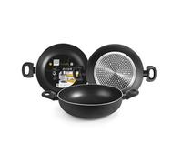Ibili Honda Fusion Poêle à frire avec 2 poignées 36 Cm Argent Argent One Size