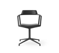 452 Chaise Pivotante Cuir Noir