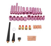 46 pièces WP9 WP20 WP25 ensemble d'accessoires de consommables de torche de soudage TIG buses et pièces en céramique durables résistantes aux hautes températures pour les projets