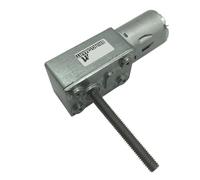 4632-370 Réducteur à vis sans fin 12 V CC Longueur de l'arbre à vis M6 50 mm Moteurs à engrenages à vis sans fin 24 V Moteur personnalisé inversé Autobloquant