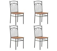 4688VENTE BEST•Lot de 4 Chaises de Salle à Manger Chaises de salle à manger 4 pcs Marron MDF SIZE:40 x 48 x 86 cm