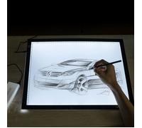 47 x 34.5 x 0.5CM Tablette Lumineuse A3 LED Luminosité Réglable LED Light Table, Lumière de Traçage de Copie de Dessin de A3