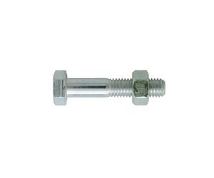 4720002 Vis hexagonale partiellement filetée + écrou 8.8 zingué blanc