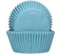 48 caissettes à cupcakes 5x3.2cm bleu ciel - cakesupplies f84125 Bleu G