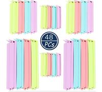 48 Clips d'étanchéité Alimentaire, 3 Taille Alimentaire Clip Fermeture Sachet Clip Fermeture Cuisine Pince Sachet Clip Fermeture Sac