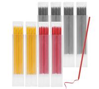 48 Pièces 2,8 mm Mine Crayon Chantier, Recharges de Crayon de Charpentier | Recharges pour Crayons de Charpentier Solides Imperméables, Mine Crayon Étanche Chantier, pour Travail du Bois Construction