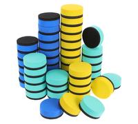 48 Pièces Mini Effaceur Rond Magnétique EVA Feutre | Usage Polyvalent, pour Enseignants et Professionnels, Nettoyage, Prise en Main Facile, Maison