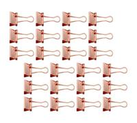48 Pièces Pince à Documents Rose Gold 25mm en Métal | Bureau Élégant, Voyage et École, Maintien Sûr sans Abîmer les Bords, Anti Glissement