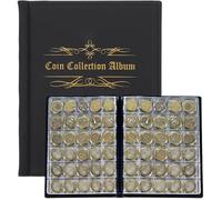 480 Pochette Classeur Pieces 2 Euros De Monnaie,Album de pièces de monnaie,Collection Pièces de Monnaie,Album Numismatique Noir