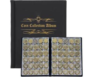 480 Pochette Classeur Pieces 2 Euros De Monnaie,Album de pièces de monnaie,Collection Pièces de Monnaie,Album Numismatique Noir