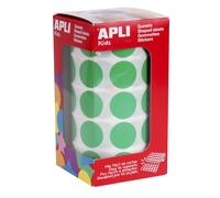 APLI Kids Rouleau de gommettes 4862 – vertes 20 mm – 1770 pièces
