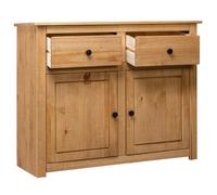 (4862)Commode - contemporain - Buffet rangement - 93x40x80 cm Pin solide Assortiment Panama ,poid:22 kg