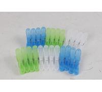48x 24pcs Set de pinces à linge Suspendre le linge plastique multicolore