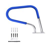 48x36"" Rampe assemblé pour salle de bain ou piscine - Acier inoxydable 304, bleu, charge 175 kg - Tout accessoire inclus