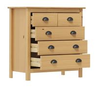(4941)Commode - contemporain - Buffet rangement - Hill 79x40x80 cm Bois de pin solide ,poid:20.05 kg