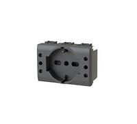 4Box - Prise encastrée P503 compatible avec Bticino® LivingLight™ Anthracite