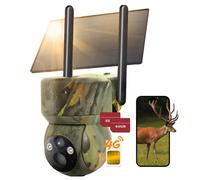 4G LTE caméra de la faune avec carte SIM 2K solaire caméra de la faune avec téléphone portable de transmission App sans fil caméra de surveillance extérieure batterie vision nocturne couleur avec 32G 