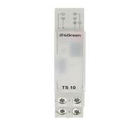 4GREEN TS 10 - Minuterie électromécanique pour éclairage d’escalier 1 Module DIN, 230V pour Tableau électrique, Interrupteur temporisé réglable de 45 Sec à 7 Min, Compatible avec différentes Lampes