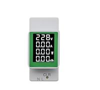 4IN1 Numérique AC 110V 220V 100A Tension Courant KWH Moniteur D'énergie Électrique Compteur Voltmètre Wattmètre Rail Din