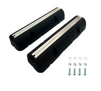 4INSTALATOR Lot de 2 bases d'amortissement 2 x 600 mm | pour pompes à chaleur | console de sol | pieds anti-vibrations | base de montage | bloc en caoutchouc | console de sol pour climatiseurs